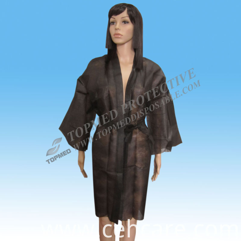 Short Sleeve Kimono for Hairdressing Salon, Beauty Centre, Massage